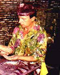 Mag. Dr. Friedrich Demolsky, 1997 bei einer schamanischen Zeremonie.